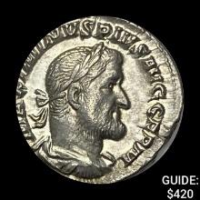 Roman Maximinus I Thrax Denarius CHOICE AU