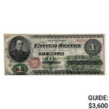 1862 $1 LEGAL TENDER UNITED STATES NOTE ABOUT UNC