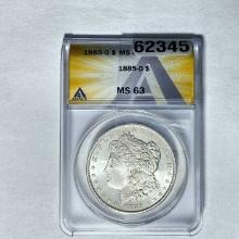 1885-O Morgan Dollar ANACS MS63 SILVER