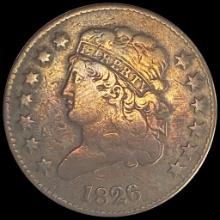1826 Classic Head Half Cent NICELY CIRCULATED