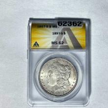 1897-S Morgan Dollar ANACS MS 62 SILVER