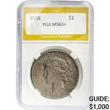 1935 Peace Dollar PGA  MS63+