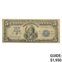 1899 $5 "CHIEF" SILVER CERTIFICATE VERY FINE