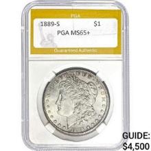 1889-S Morgan Dollar PGA  MS65+