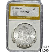 1884-CC Morgan Dollar PGA MS64+ SILVER