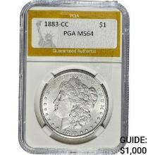 1883-CC Morgan Dollar PGA MS64 SILVER