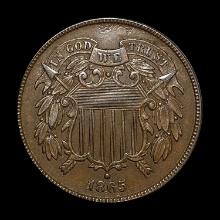 1865 Two-Cent Piece CLOSELY UNCIRCULATED