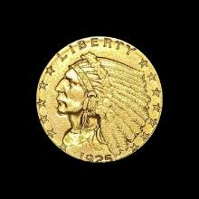 1925 Indian Head Gold $2.50 Quarter Eagle HIGH GRADE