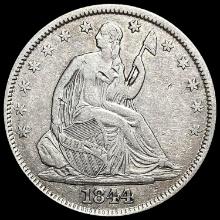 1844-O Silver Seated Liberty Half Dollar LIGHTLY CIRCULATED