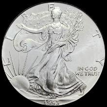 1993 1 oz Silver American Eagle $1 GEM BU