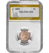 1888 1C Indian Head Cent PGA PR65 RED