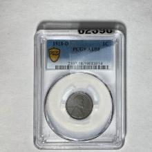 1918-D Lincoln Wheat Cent PCGS AU58