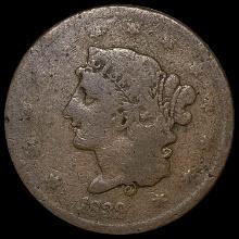 1839 Coronet Head Large Cent LIGHTLY CIRCULATED