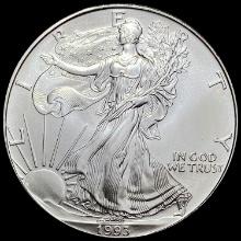 1993 1 oz Silver American Eagle $1 GEM BU