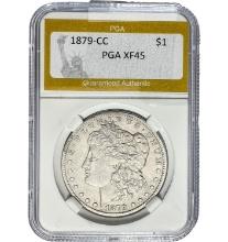 1879-CC Morgan Dollar PGA XF45 SILVER