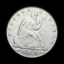 1854 Seated Liberty Quarter LIGHTLY CIRCULATED
