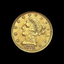 1878 Liberty Head Gold $2.50 Quarter Eagle NEARLY UNCIRCULATED