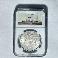 1902-O Morgan Dollar NGC MS63 SILVER