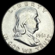 1961 Franklin Silver Half Dollar GEM BU