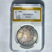 1900 Morgan Silver Dollar PGA MS67+