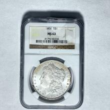 1896 Morgan Dollar NGC MS63 SILVER