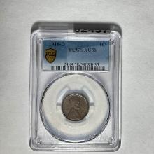 1916-D Lincoln Wheat Cent PCGS AU58
