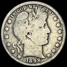 1898 Silver Barber Half Dollar NICELY CIRCULATED