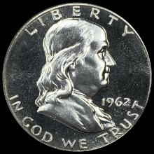 1962 Franklin Silver Half Dollar CHOICE PROOF