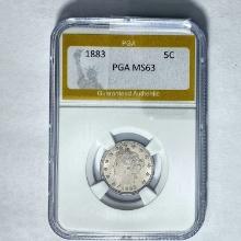 1883 Liberty Head Nickel PGA MS63