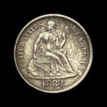 1883 Seated Liberty Dime CLOSELY UNCIRCULATED