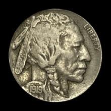 1919-D Buffalo Nickel LIGHTLY CIRCULATED