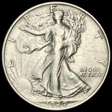 1920 Walking Liberty Half Dollar CLOSELY UNCIRCULATED
