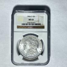 1904 O Morgan Dollar NGC MS 63 SILVER