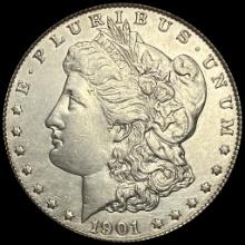 1901 Silver Morgan Dollar CLOSELY UNCIRCULATED