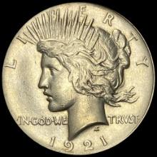 1921 Silver Peace Dollar CHOICE AU