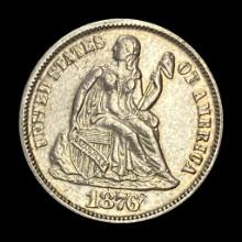 1876 Seated Liberty Dime CLOSELY UNCIRCULATED