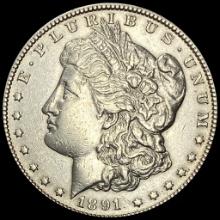 1891-CC Silver Morgan Dollar CLOSELY UNCIRCULATED