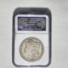 1892-CC Morgan Dollar NGC Circulated SILVER