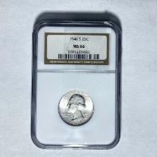 1946 S 25C Washington NGC MS 66