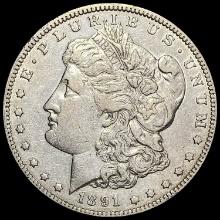 1891-CC Silver Morgan Dollar LIGHTLY CIRCULATED