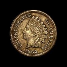 1862 Copper-Nickel Indian Head Cent LIGHTLY CIRCULATED