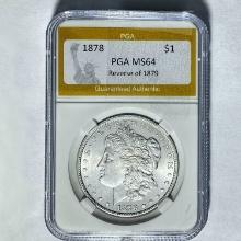 1878 Morgan Dollar Reverse of 1879 PGA M