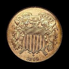 1865 Copper 2 Cents UNCIRCULATED