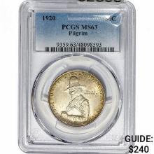 1920 Pilgrim Half Dollar PCGS MS63