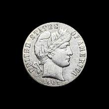 1901 Barber Dime CLOSELY UNCIRCULATED