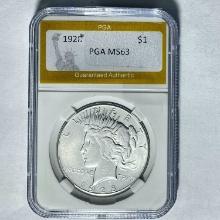 1923 Silver Peace Dollar PGA MS63