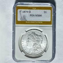 1879-O Morgan Silver Dollar PGA MS64