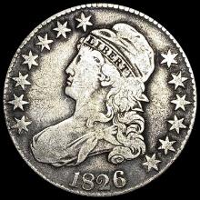 1826 Capped Bust Half Dollar LIGHTLY CIRCULATED