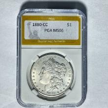 1880-CC Morgan Silver Dollar PGA MS66