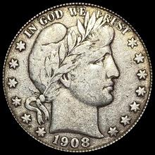 1908-D Silver Barber Half Dollar LIGHTLY CIRCULATED